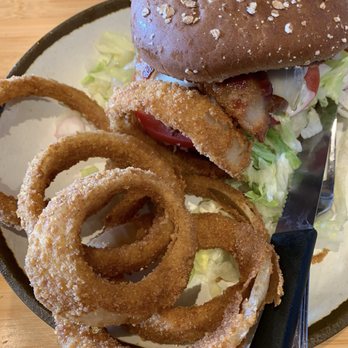 Islands Restaurant - Moa crisp with onion rings - American Near Me - Redondo Beach, California Islands Restaurant - Moa crisp with onion rings - American Near Me - Redondo Beach, California