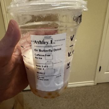 Starbucks - My grande "no ice" Butterfly Drink after I removed all the ice. What a waste of $9! - Coffee & Tea Near Me - Odessa, Texas Starbucks - My grande "no ice" Butterfly Drink after I removed all the ice. What a waste of $9! - Coffee & Tea Near Me - Odessa, Texas