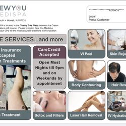 New You Medispa - Some of the services offered.  Tell a friend!