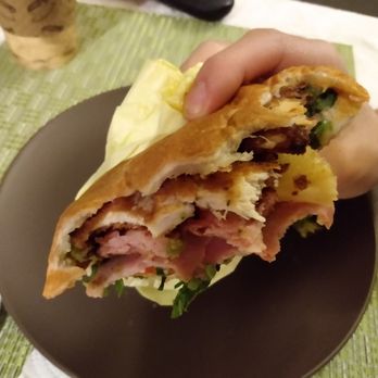 Tacos Las Delicias - Torta cubana (chicken breast, cheese, sausage, ham, avocado....) - Mexican Near Me - Seattle, Washington Tacos Las Delicias - Torta cubana (chicken breast, cheese, sausage, ham, avocado....) - Mexican Near Me - Seattle, Washington