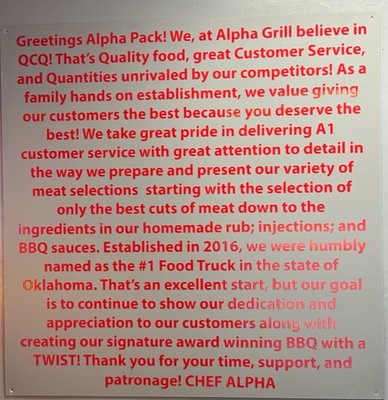 Menu photo 7 Alpha Grill BBQ Tulsa, OK Menu photo 7 Alpha Grill BBQ Tulsa, OK