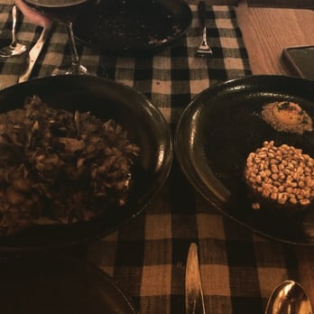 Upland - Whole crispy mushroom and beef tartare. Commence mouthwatering. - New American Near Me - New York, New York