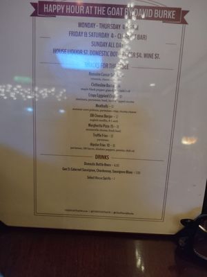 Menu photo 5 The Goat By David Burke Union Beach, NJ