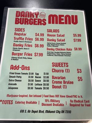 Menu photo 8 Danky Burgers Midwest City, OK Menu photo 8 Danky Burgers Midwest City, OK