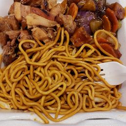 MaPo Tofu & BBQ Chicken with Noodles