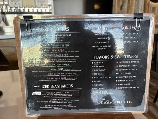 Menu photo 1 Foxtail Coffee Las Vegas, NV