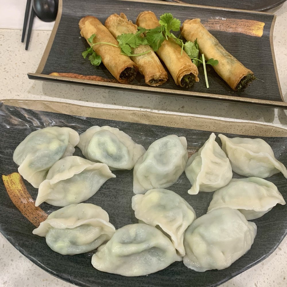 Dumpling & Dough - Shrimp Eggrolls and Shrimp & Chive Dumplings - Chinese Near Me - San Carlos, California Dumpling & Dough - Shrimp Eggrolls and Shrimp & Chive Dumplings - Chinese Near Me - San Carlos, California