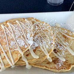 Cranberry Cafe - Delicious carrot cake pancakes with cream cheese icing!