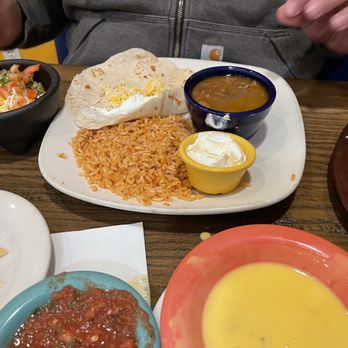 Serranos - Rice and Burracho Beans, Queso, Salsa - Tex-Mex Near Me - Cedar Park, Texas