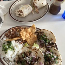 Fiesta Rosita - Street tacos and burrito.