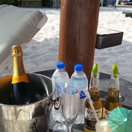 Drinks on the beach...