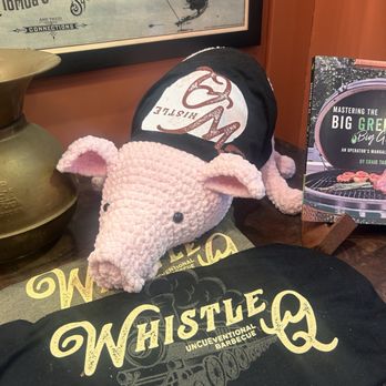 Whistle Q - Awesome, cute little crocheted pig - Barbeque Near Me - Flowery Branch, Georgia