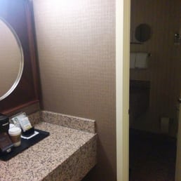 Small area outside the bathroom.