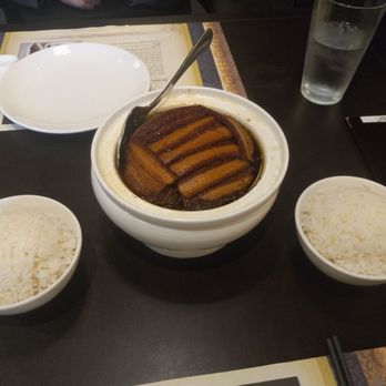 Meizhou Dongpo Restaurant - Dongpo Pork Belly with Preserved Vegetable and rice - Szechuan Near Me - Arcadia, California