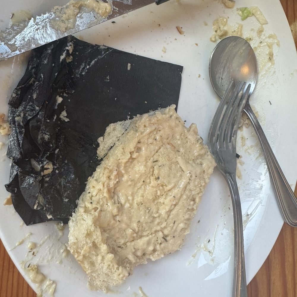 Hook & Line Pub - All that's left of the giant bread bowl of chowder! - Seafood Near Me - Port Angeles, Washington