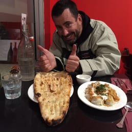 Naan bread and beef dumplings Naan bread and beef dumplings