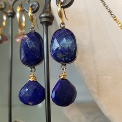 Antiqua Jewelry - Lapis earrings