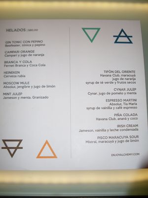 Menu photo 1 Alchemy Buenos Aires, C Menu photo 1 Alchemy Buenos Aires, C