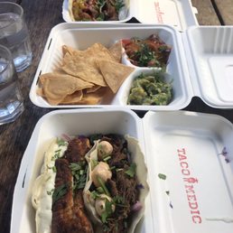 Amazing tacos, especially the blackened fish. Amazing tacos, especially the blackened fish.