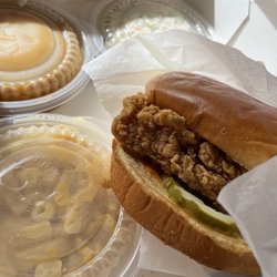 KFC - The Big Box- spicy chicken sandwich and 3 sides