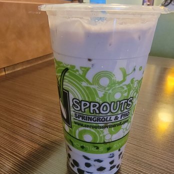 Sprout's Springroll & Pho - Taro milk tea - Vietnamese Near Me - Arlington, Texas