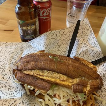 Arepas Burger - Tostones - Burgers Near Me - Jackson Heights, New York