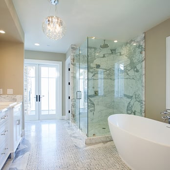 Modern Tile and Stone Works - a bathtub and shower - General Contractors Near Me Modern Tile and Stone Works - a bathtub and shower - General Contractors Near Me