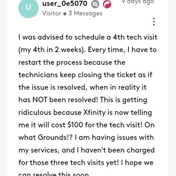 XFINITY - Other ppl with the same issue. With zero help unless we want to pay 100.00 for no help. - Internet Service Providers Near Me