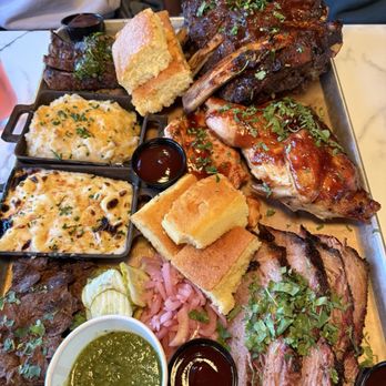 Oak & Ember - The platter of all the smoked meats. - Halal Near Me - Ontario, California