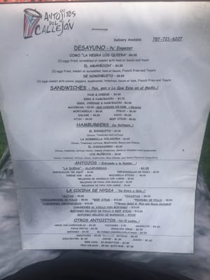 Menu photo 2 Antojitos del Callejon San Juan, PR Menu photo 2 Antojitos del Callejon San Juan, PR