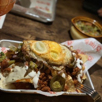 Fire Up Grill - Fire Nacho with Piña Al Pastor - Bars Near Me - Riverside, California