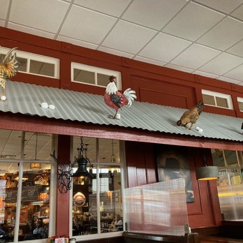 Oldwest Cafe - Fun décor next to our table. - Breakfast & Brunch Near Me - Denton, Texas