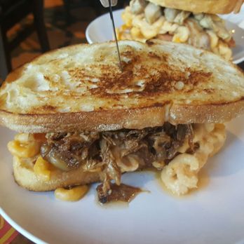Ypsi Alehouse - Mac-N-Cheese Grilled Cheese w/Pulled Pork - Brewpubs Near Me - Ypsilanti, Michigan Ypsi Alehouse - Mac-N-Cheese Grilled Cheese w/Pulled Pork - Brewpubs Near Me - Ypsilanti, Michigan
