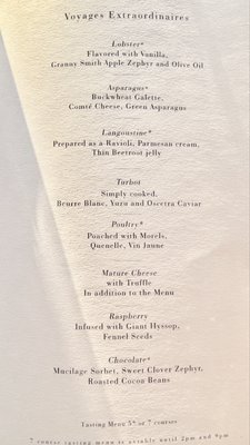 Menu photo 2 Le Jules Verne Paris, 75 Menu photo 2 Le Jules Verne Paris, 75