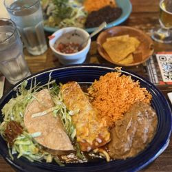 Tortuga’s Mexican Village - #1. Beef Taco & Chicken Enchilada