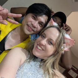 Nekocon - A friend and I at the event