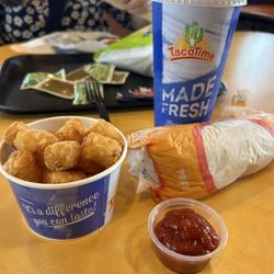 Taco Time - Mexi-Fries, and Chicken Ranchero Burrito