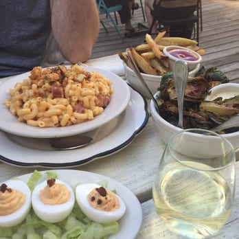 Lavender Lake - Mac n cheese special, fries, brussle sprouts, deviled eggs - Cocktail Bars Near Me - Brooklyn, New York Lavender Lake - Mac n cheese special, fries, brussle sprouts, deviled eggs - Cocktail Bars Near Me - Brooklyn, New York