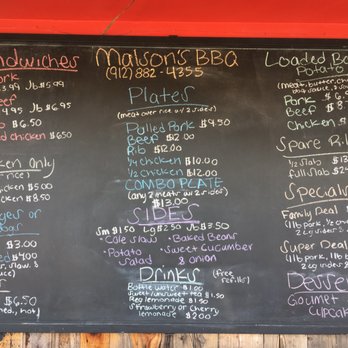 Malson's BBQ - The menu (3/14/18) - Southern Near Me - Kingsland, Georgia Malson's BBQ - The menu (3/14/18) - Southern Near Me - Kingsland, Georgia
