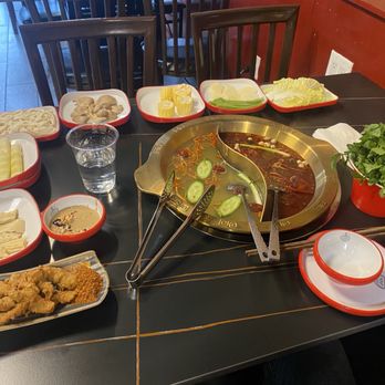 JoyPot - The ingredients with the broths - Hot Pot Near Me - Long Island City, New York
