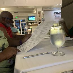 Treating the in-laws for vacay dinner. Treating the in-laws for vacay dinner.