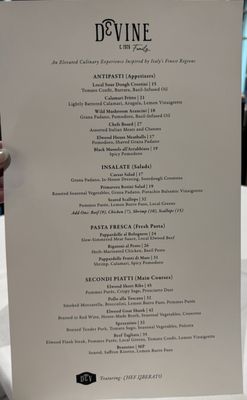 Menu photo 2 DeVINE Redding, CA