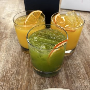 Azotea - Green Juice and 2 orange juice all fresh made (in house) - Cocktail Bars Near Me - La Paz, BCS