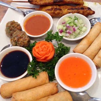 Ploy Thai Cuisine - Starter plate-delicious! - Thai Near Me - Shenandoah, Texas