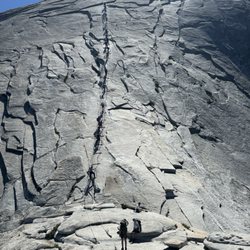 Discovery Treks - Bottom of Half Dome cables