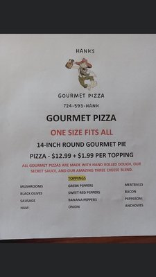 Menu photo 4 Hanks Gourmet Pizza Jones Mills, PA Menu photo 4 Hanks Gourmet Pizza Jones Mills, PA