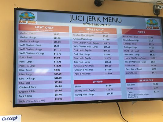 Menu photo 4 Juci Jerk Stone Mountain, GA