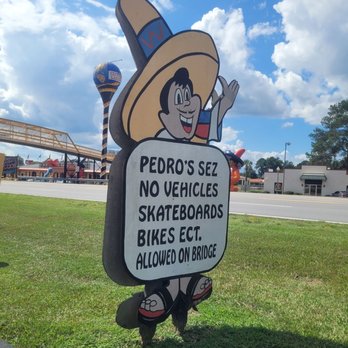 Pedro's Mexican Shop - The pedestrian bridge is steep AF. We never would have attempted it if I was using my manual chair. - Department Stores Near Me - Hamer, South Carolina Pedro's Mexican Shop - The pedestrian bridge is steep AF. We never would have attempted it if I was using my manual chair. - Department Stores Near Me - Hamer, South Carolina