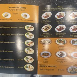 Gharsi Korovac - Menu