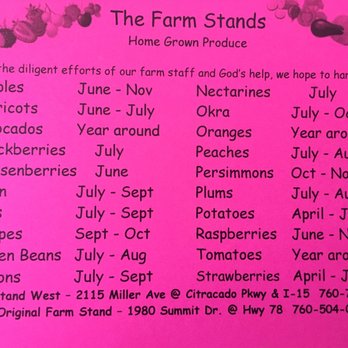 Farm Stand West, Fresh Produce, Pumpkin Patch, Christmas Trees - Harvest months - Fruits & Veggies Near Me - Escondido, California Farm Stand West, Fresh Produce, Pumpkin Patch, Christmas Trees - Harvest months - Fruits & Veggies Near Me - Escondido, California